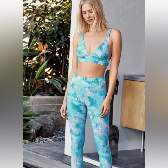 Johnny Was Calme Bikini Top Marble Tie Dye